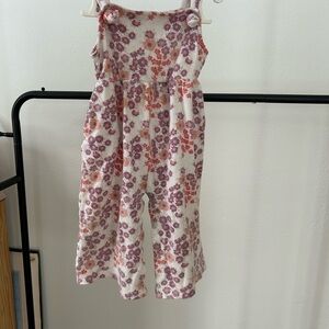 Kate Quinn Organic Cotton Pink and Purple Floral Wide Leg Jumpsuot